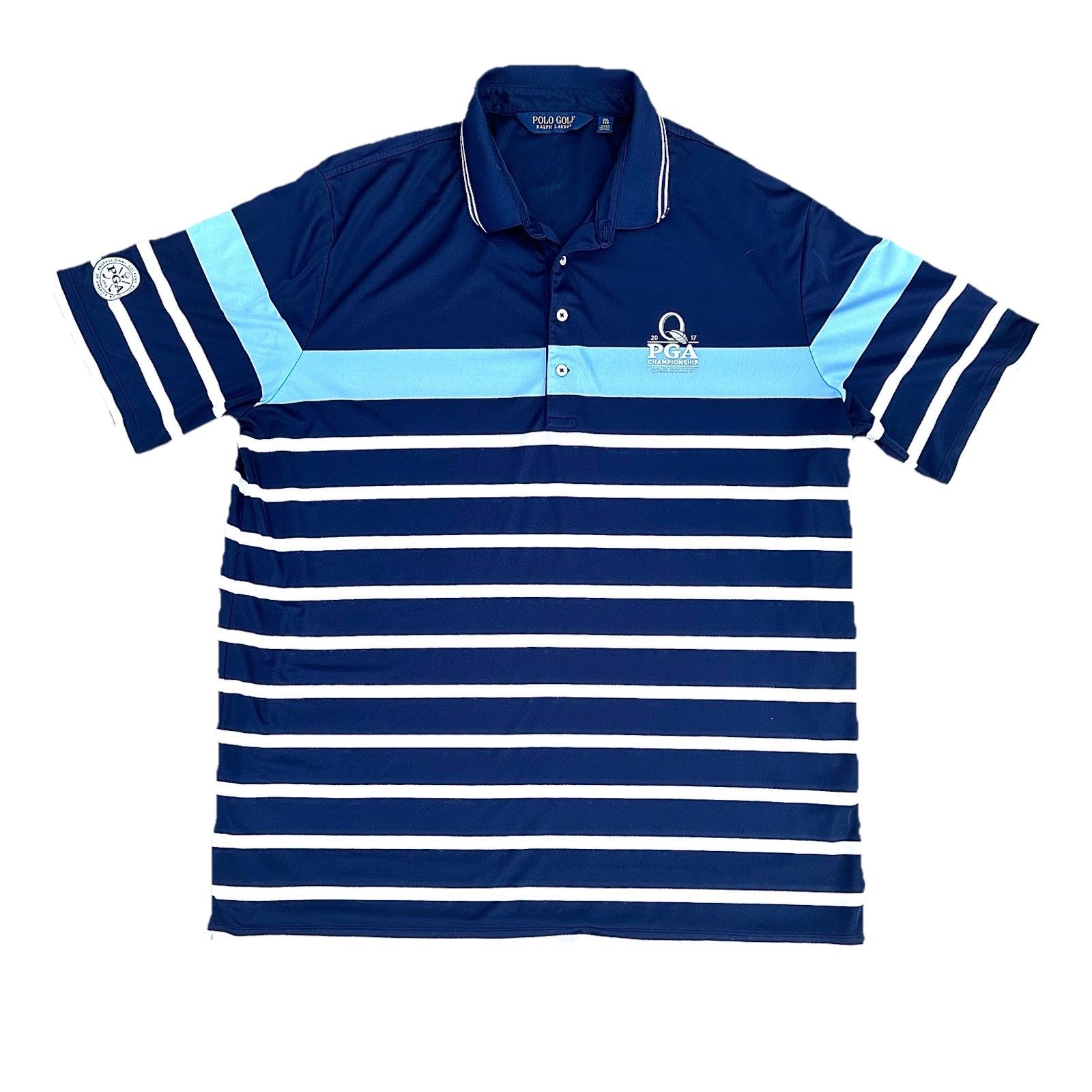 Polo Golf 2017 Pga Championship Striped Polo Shirt